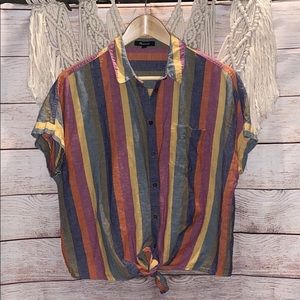 Madewell Rainbow Button Down